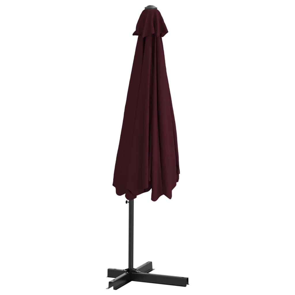 Parasol Met Stalen Paal 300 Cm Bordeauxrood