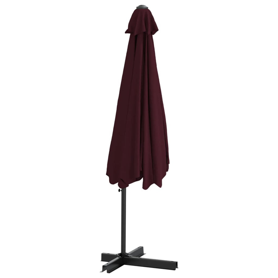 Parasol Met Stalen Paal 300 Cm Bordeauxrood