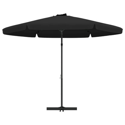 Parasol Met Stalen Paal 300 Cm Zwart