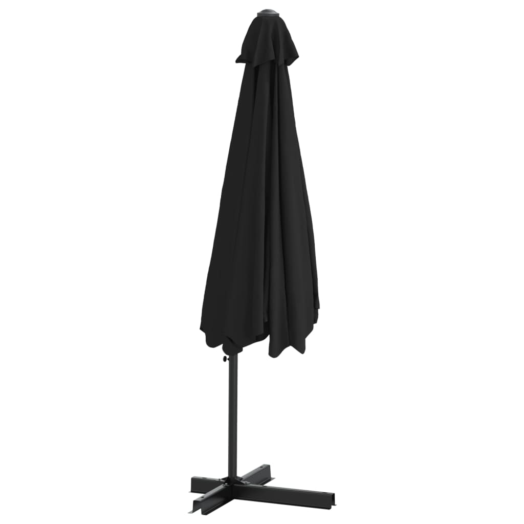 Parasol Met Stalen Paal 300 Cm Zwart