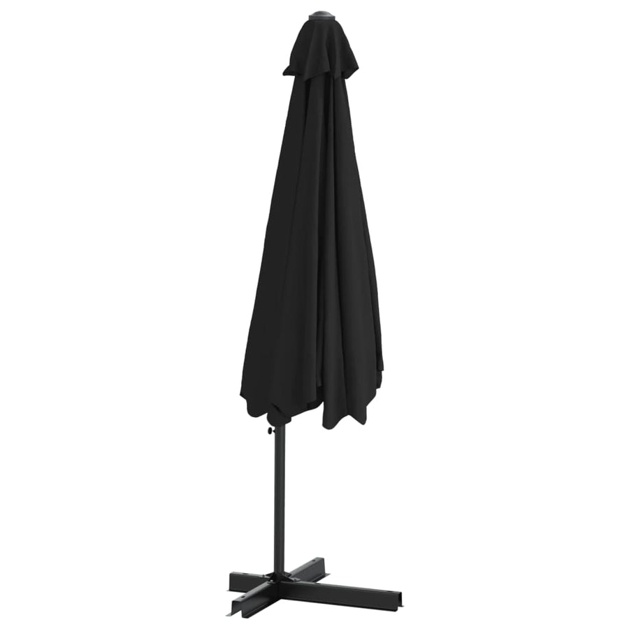 Parasol Met Stalen Paal 300 Cm Zwart