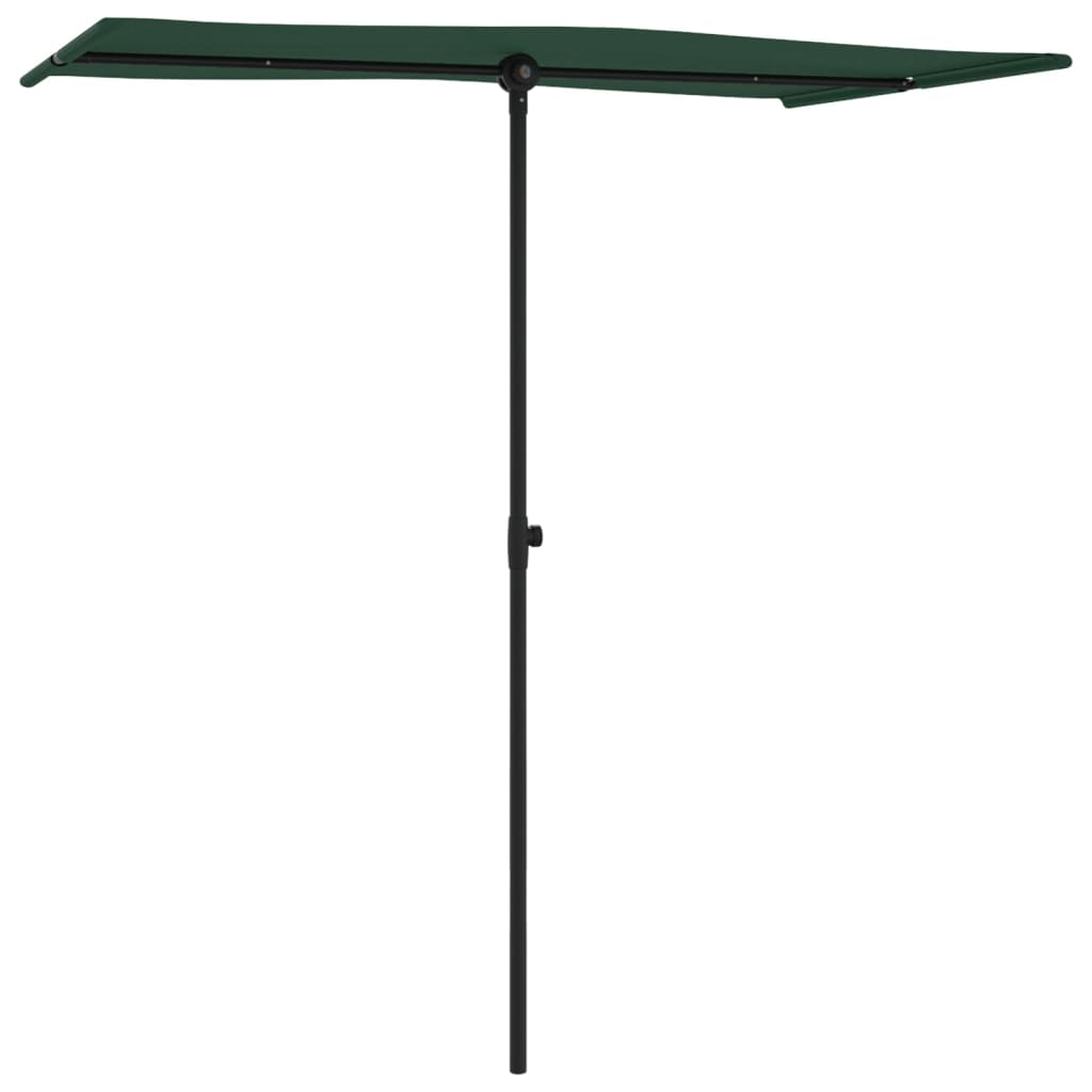 Parasol Met Aluminium Paal 180 x 110 cm Groen