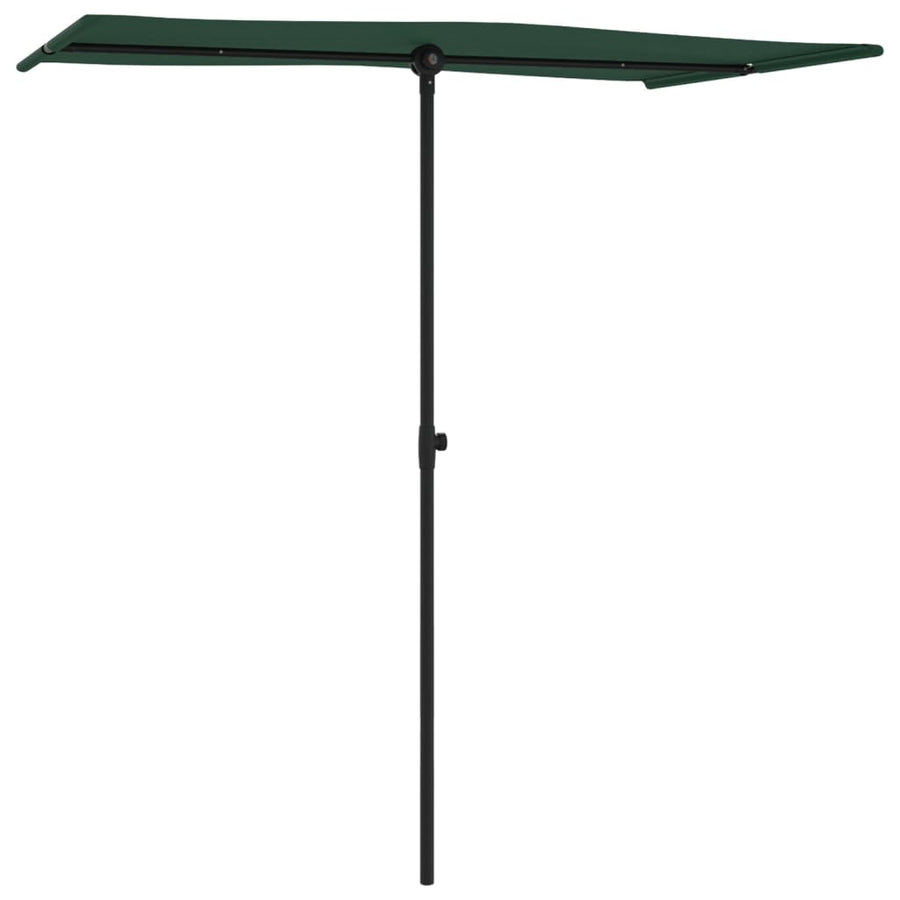 Parasol Met Aluminium Paal 180 x 110 cm Groen