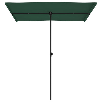Parasol Met Aluminium Paal 180 x 110 cm Groen