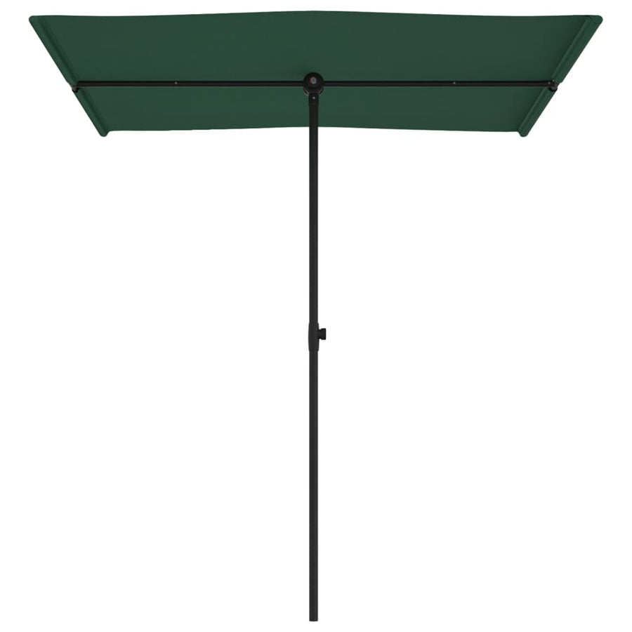 Parasol Met Aluminium Paal 180 x 110 cm Groen