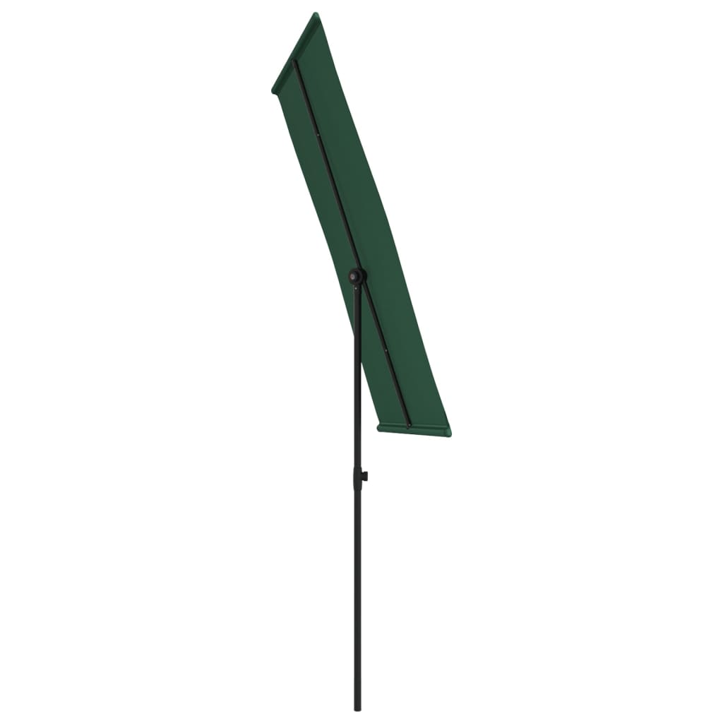 Parasol Met Aluminium Paal 180 x 110 cm Groen