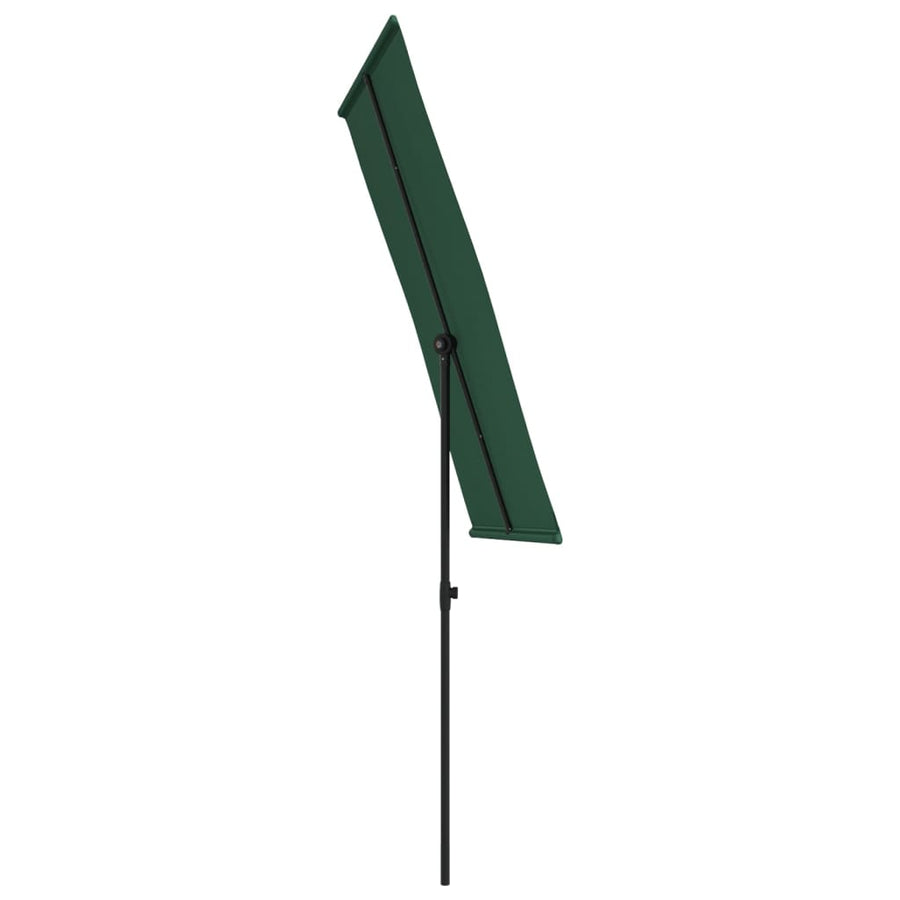 Parasol Met Aluminium Paal 180 x 110 cm Groen