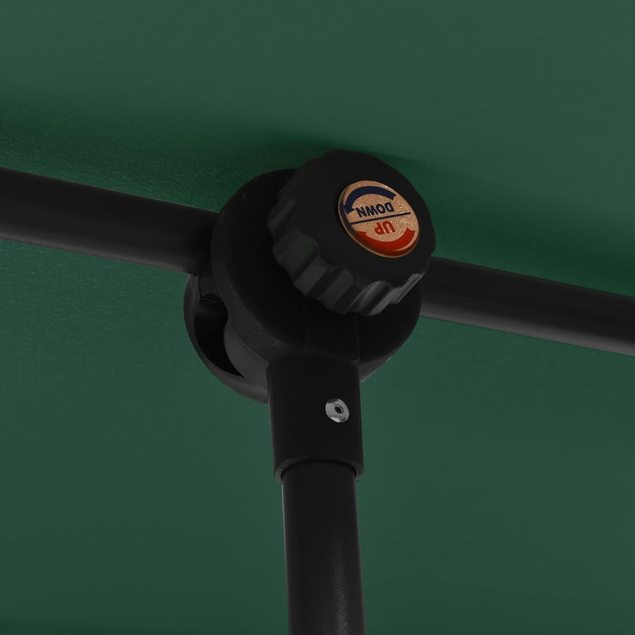 Parasol Met Aluminium Paal 180 x 110 cm Groen