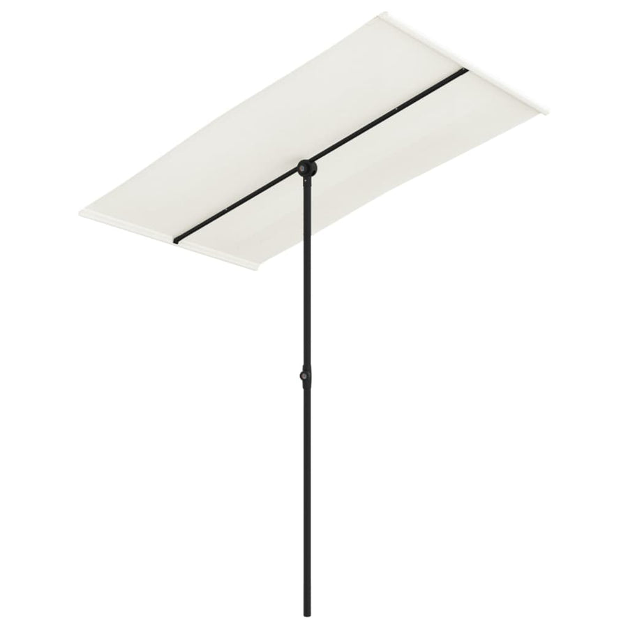 Parasol Met Aluminium Paal 180 x 110 cm Zandwit