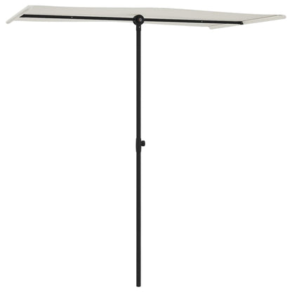 Parasol Met Aluminium Paal 180 x 110 cm Zandwit