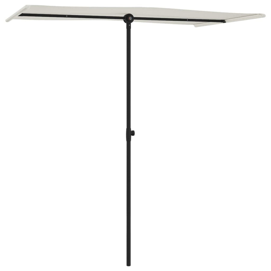 Parasol Met Aluminium Paal 180 x 110 cm Zandwit
