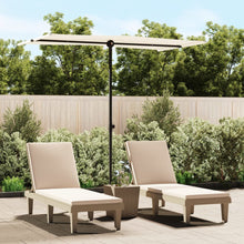 Parasol Met Aluminium Paal 180 x 110 cm Zandwit