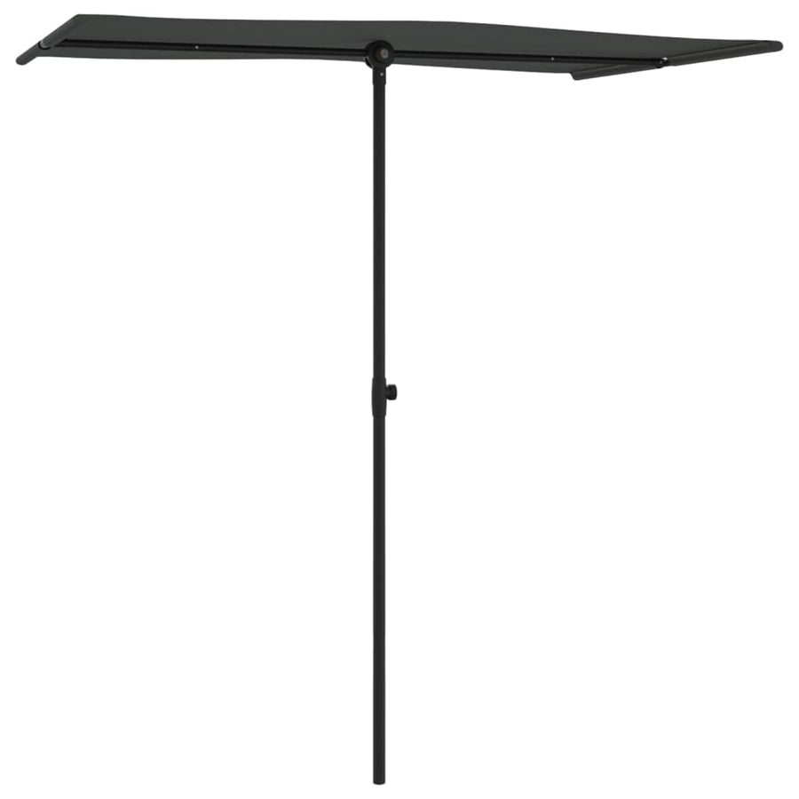 Parasol Met Aluminium Paal 180 x 110 cm Antraciet