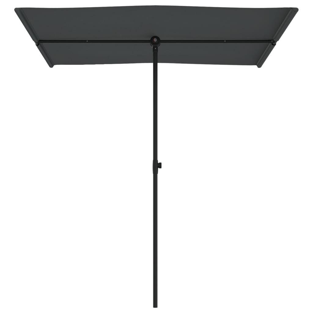 Parasol Met Aluminium Paal 180 x 110 cm Antraciet