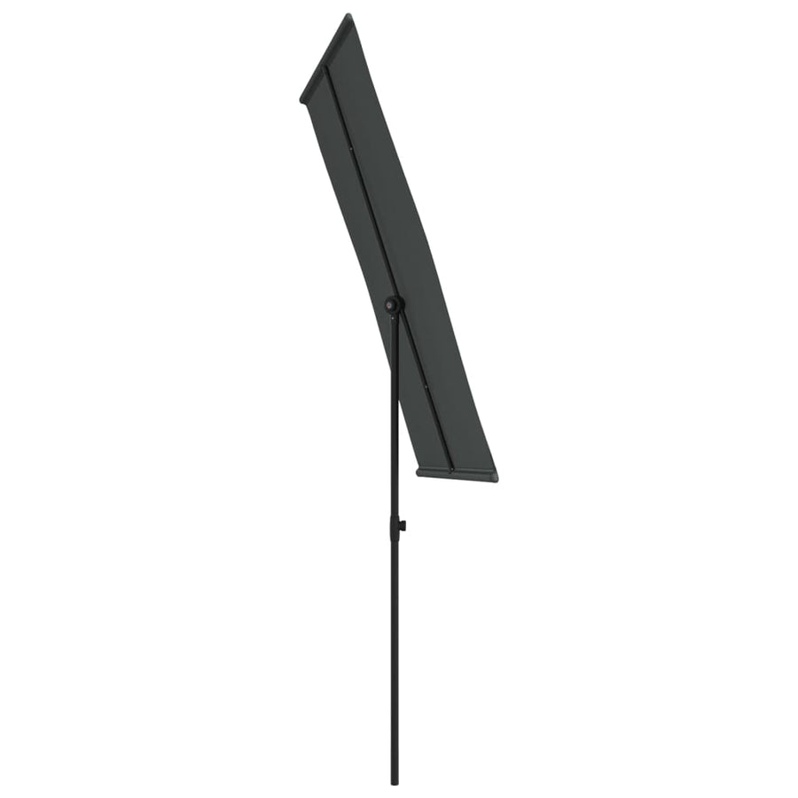 Parasol Met Aluminium Paal 180 x 110 cm Antraciet