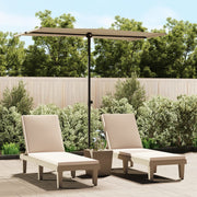 Parasol 180x110 cm taupe aluminium paal