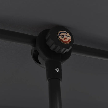 Parasol Met Aluminium Paal 180 x 110 cm Zwart