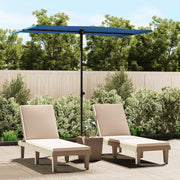 Parasol 180x110 cm aluminium azuurblauw