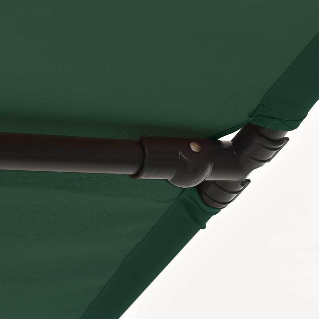 Parasol Met Aluminium Paal 2X1,5 M Groen 200 x 150 cm