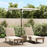 Parasol 200x150 cm zandwit aluminium paal