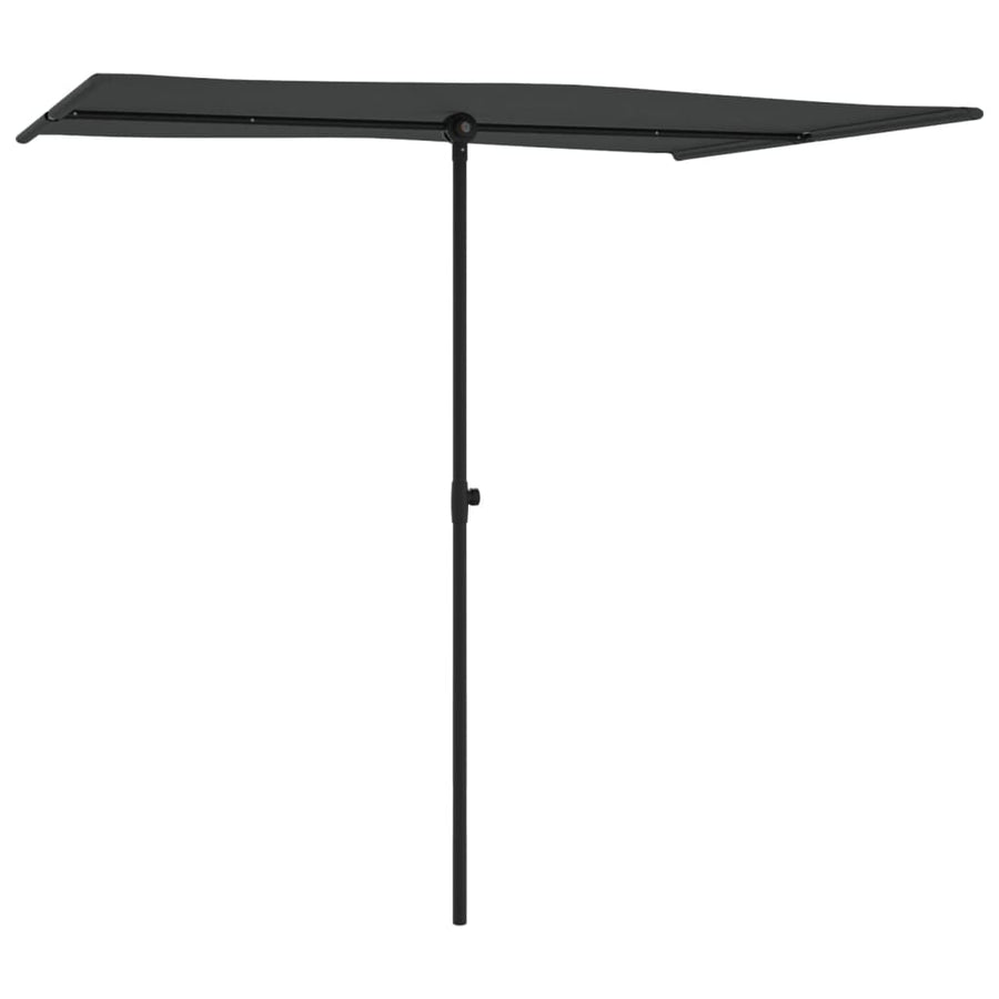 Parasol Met Aluminium Paal 2X1,5 M Antraciet 200 x 150 cm