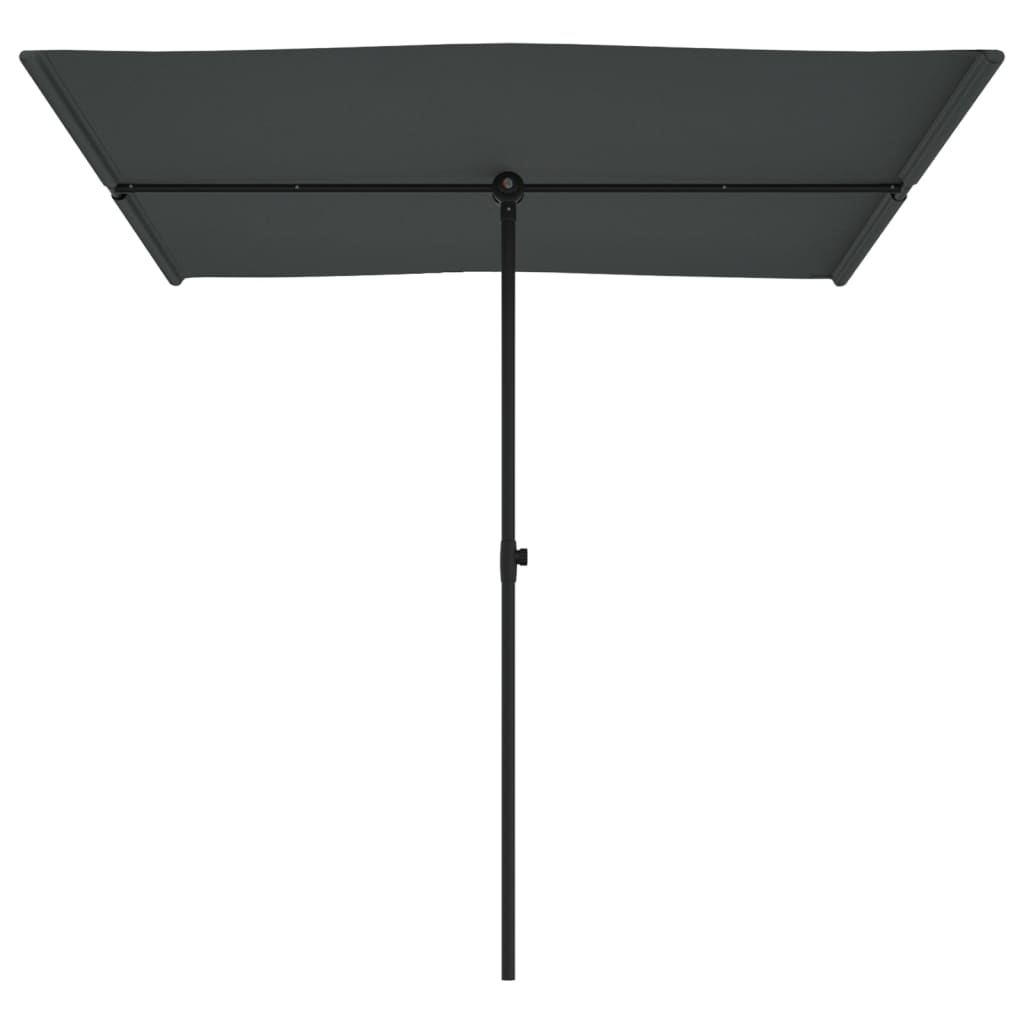 Parasol Met Aluminium Paal 2X1,5 M Antraciet 200 x 150 cm