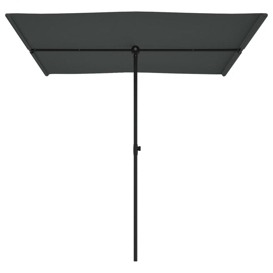Parasol Met Aluminium Paal 2X1,5 M Antraciet 200 x 150 cm