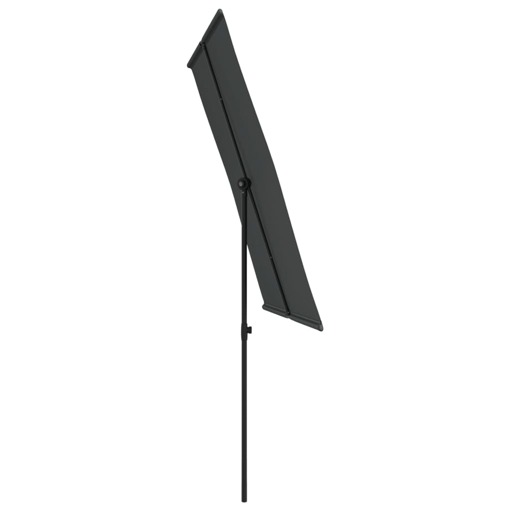 Parasol Met Aluminium Paal 2X1,5 M Antraciet 200 x 150 cm