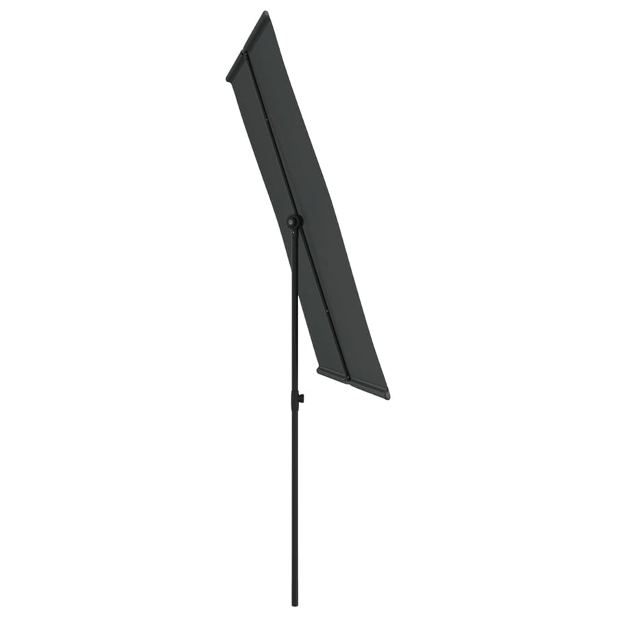 Parasol Met Aluminium Paal 2X1,5 M Antraciet 200 x 150 cm