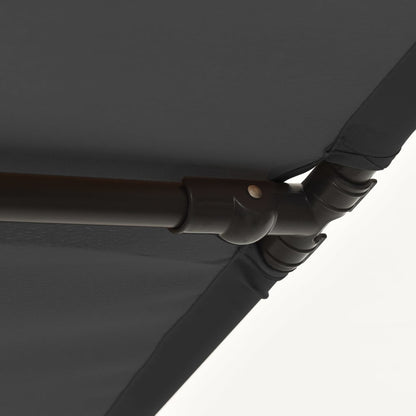 Parasol Met Aluminium Paal 2X1,5 M Antraciet 200 x 150 cm