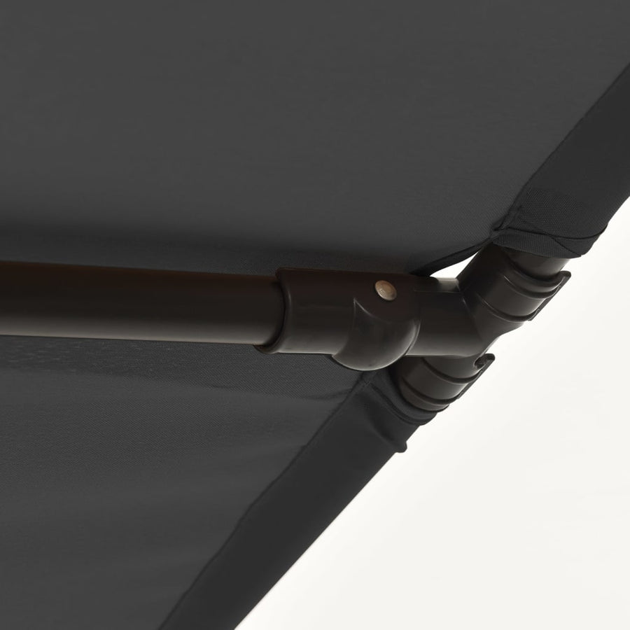 Parasol Met Aluminium Paal 2X1,5 M Antraciet 200 x 150 cm