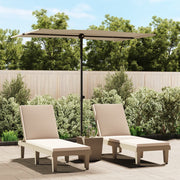 Parasol 2x1,5 m aluminium paal taupe