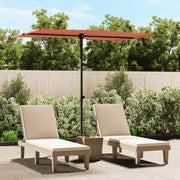 Parasol 2x1,5 m aluminium paal terracotta