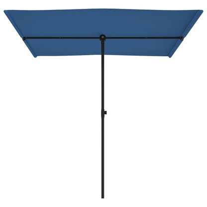 Parasol Met Aluminium Paal 2X1,5 M Azuurblauw 200 x 150 cm azure blue