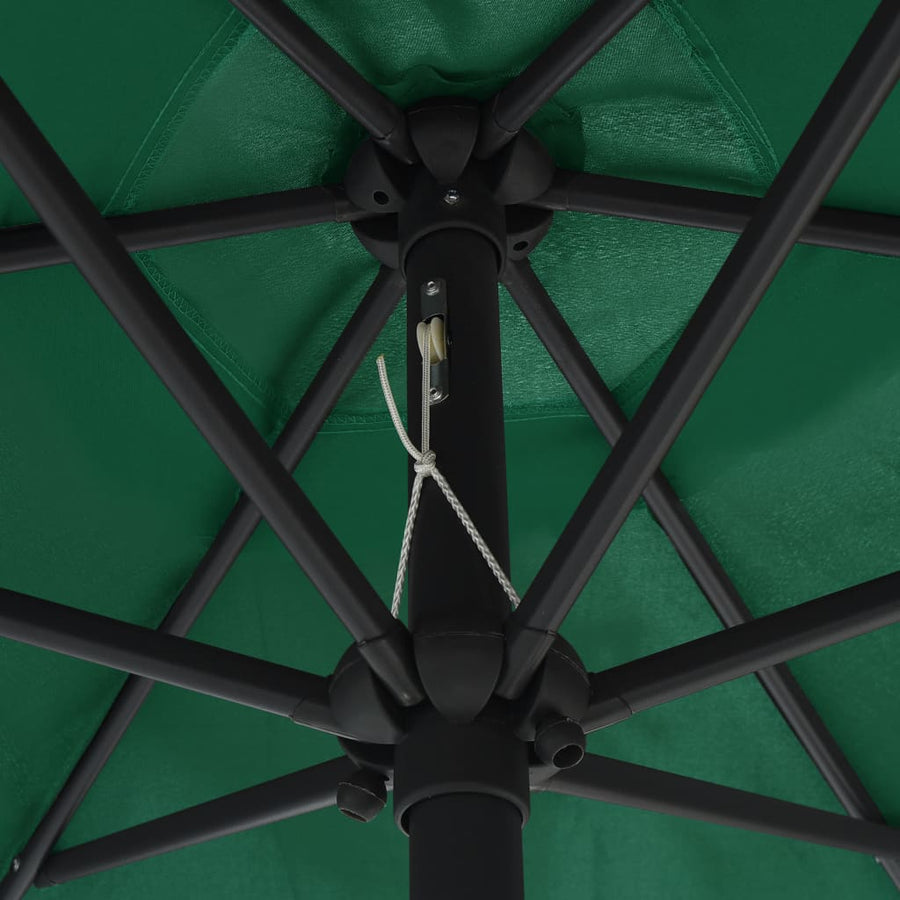 Parasol Met Aluminium Paal 270X246 Cm Groen