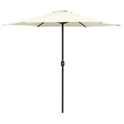 Parasol met aluminium paal 270x246 cm zandwit Zandwit