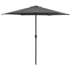 Parasol Met Aluminium Paal 270X246 Cm Antraciet