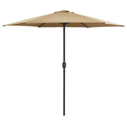 Parasol 270x246 cm aluminium paal taupe