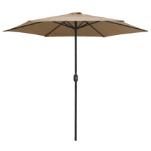 Parasol Met Aluminium Paal 270X246 Cm Taupe