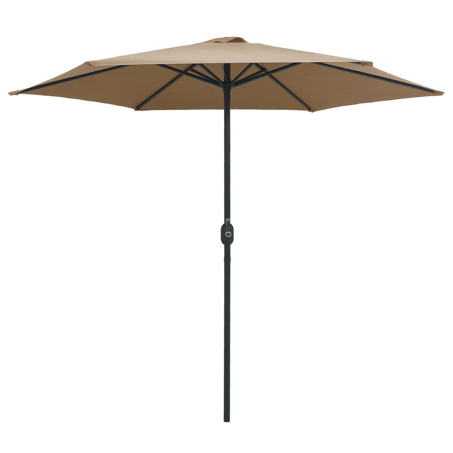 Parasol Met Aluminium Paal 270X246 Cm Taupe