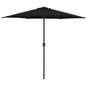 Parasol 270x246 cm zwart aluminium paal