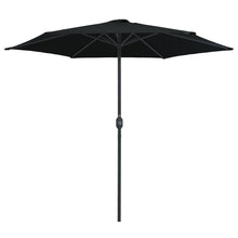 Parasol Met Aluminium Paal 270X246 Cm Zwart