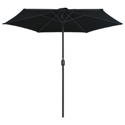 Parasol Met Aluminium Paal 270X246 Cm Zwart