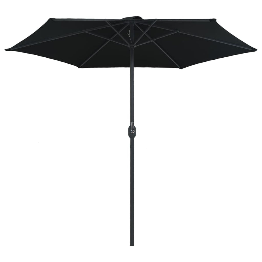 Parasol Met Aluminium Paal 270X246 Cm Zwart