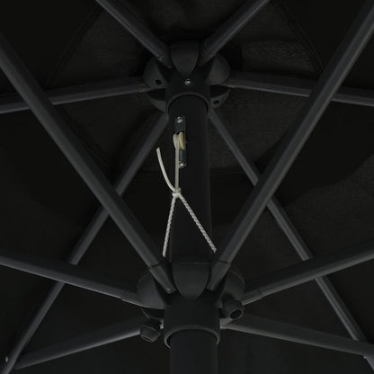 Parasol Met Aluminium Paal 270X246 Cm Zwart