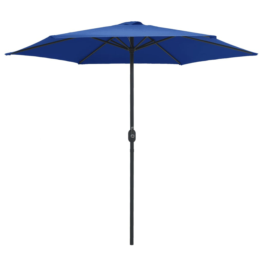 Parasol met aluminium paal 270x246 cm azuurblauw