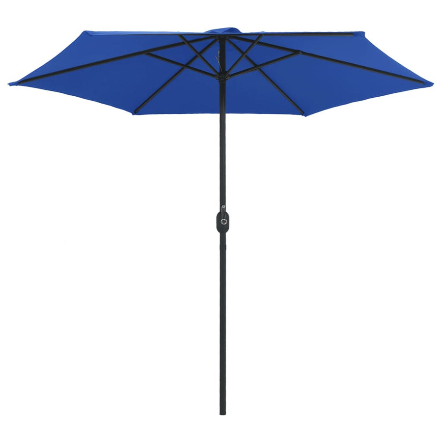Parasol met aluminium paal 270x246 cm azuurblauw