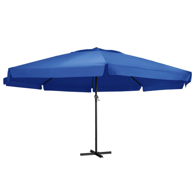 Parasol Met Aluminium Paal Azuurblauw 500 cm azure blue