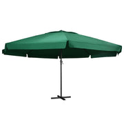 Parasol 600 cm aluminium paal groen