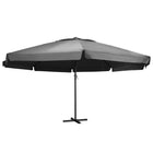 Parasol Met Aluminium Paal 600 Cm Antraciet